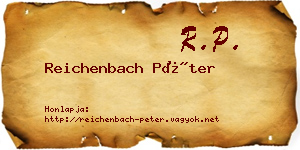 Reichenbach Péter névjegykártya
